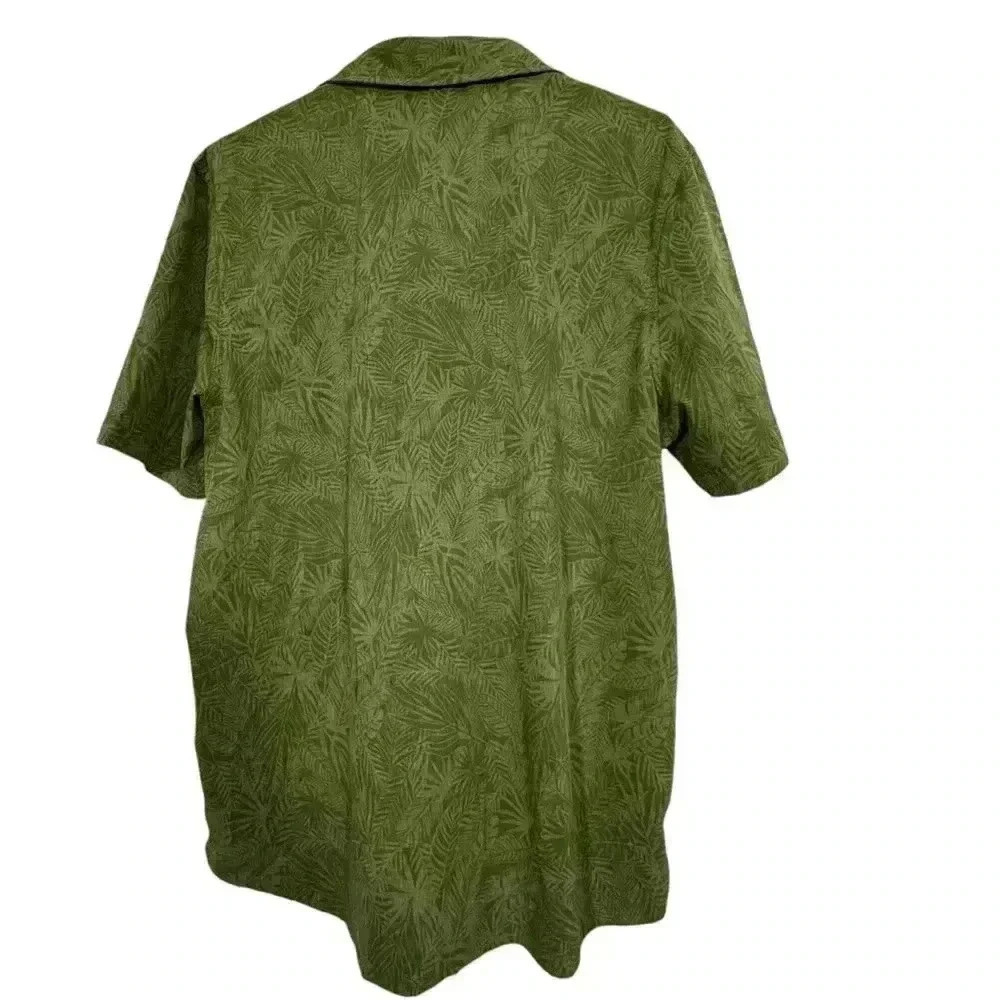 Avalanche Mens Short Sleeve Casual Button Down Hiking Outdoor Shirt Large Green - Picture 2 of 10